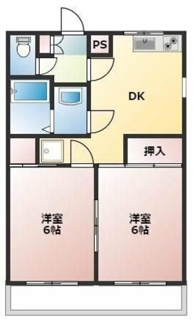 パストラル追浜の物件間取画像